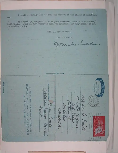 First page of Wilbert Smith Archives Files Box 1131 19 1131-19-p251
