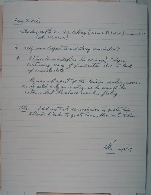 First page of Wilbert Smith Archives Files Box 1131 11 1131-11-p006