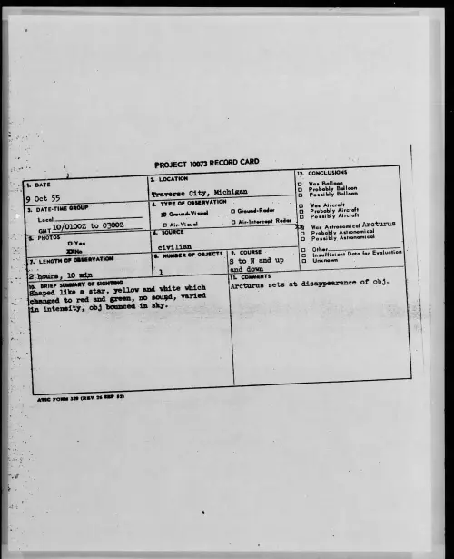 First page of 1955.10 - 7339610 - Traverse City, Michigan