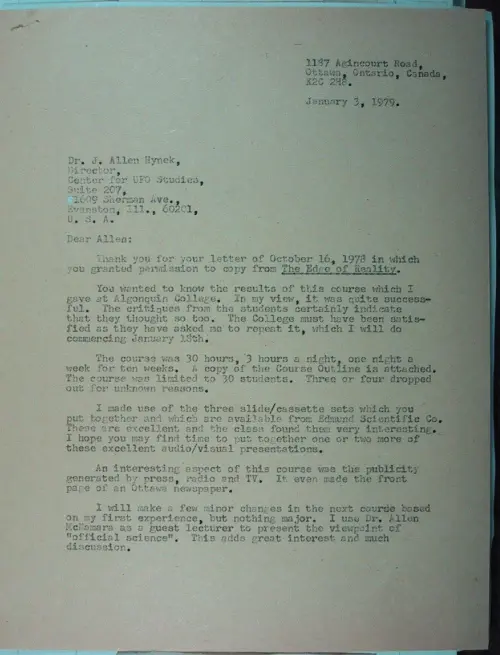 First page of Wilbert Smith Archives Files Box 1130 10 1130-10-p094