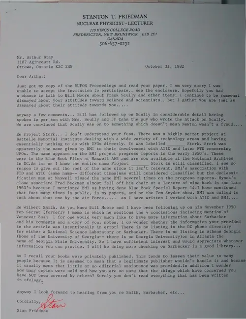 First page of Wilbert Smith Archives Files Box 1130 17 1130-17-p007