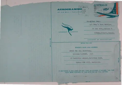 First page of Wilbert Smith Archives Files Box 1131 04 1131-04-p041