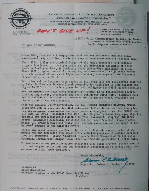 First page of Wilbert Smith Archives Files Box 1130 21 1130-21-p206