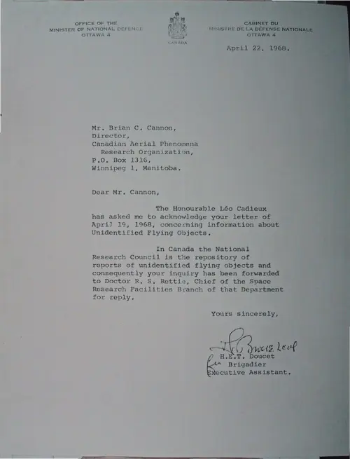 First page of Wilbert Smith Archives Files Box 1130 09 1130-09-p057