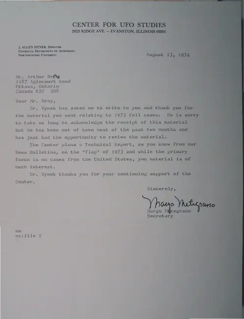 First page of Wilbert Smith Archives Files Box 1130 10 1130-10-p160