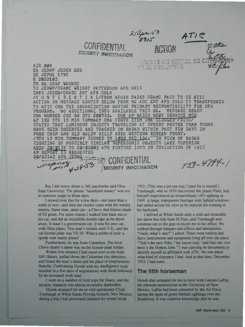 First page of Wilbert Smith Archives Files Box 1136 06 1136-06-p003