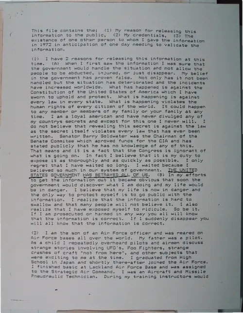 First page of Wilbert Smith Archives Files Box 1131 03 1131-03-p205