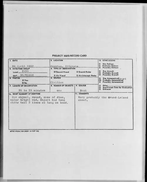 First page of 1957.04 - 6789268 - Pesotum, Illinois