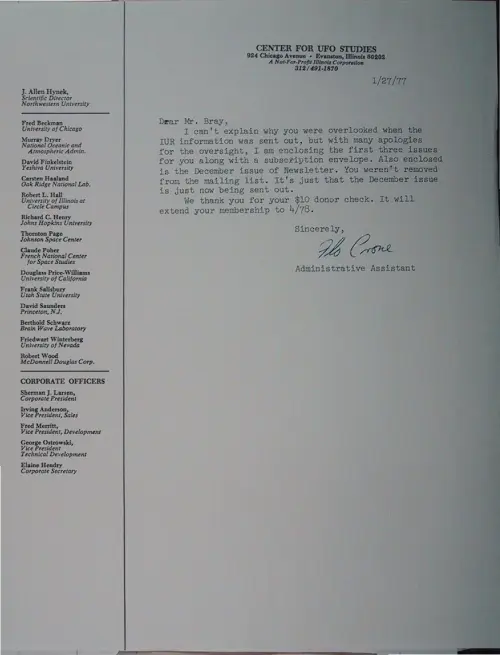 First page of Wilbert Smith Archives Files Box 1130 10 1130-10-p106