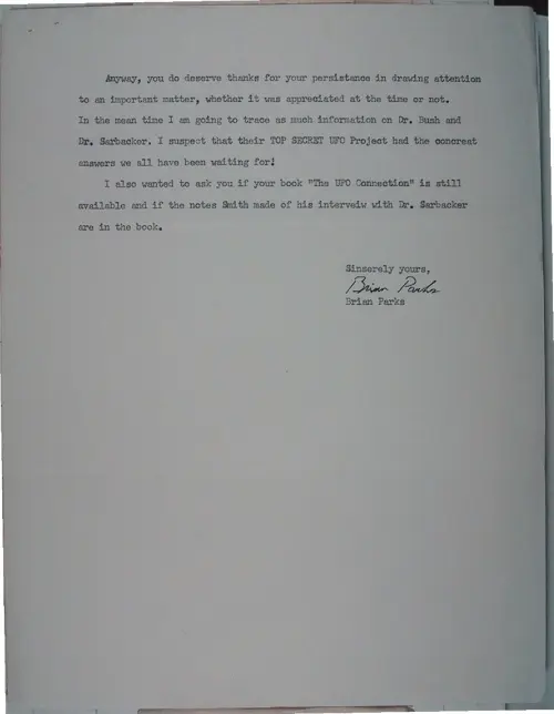 First page of Wilbert Smith Archives Files Box 1131 10 1131-10-p021