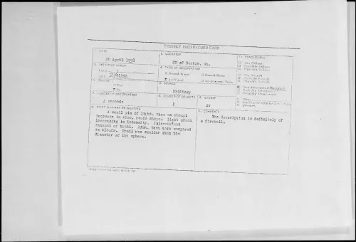 First page of 1958.04 - 6968557 - NE of Boston, Ga