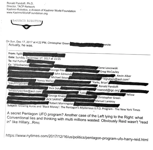 First page of Assange Pandolfi Collins AATIP Comments
