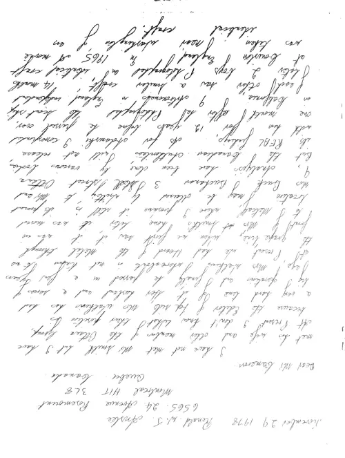 First page of Canada Anstee Letters 2
