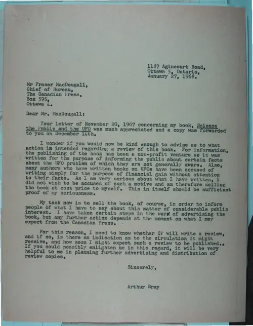 First page of Wilbert Smith Archives Files Box 1131 07 1131-07-p071