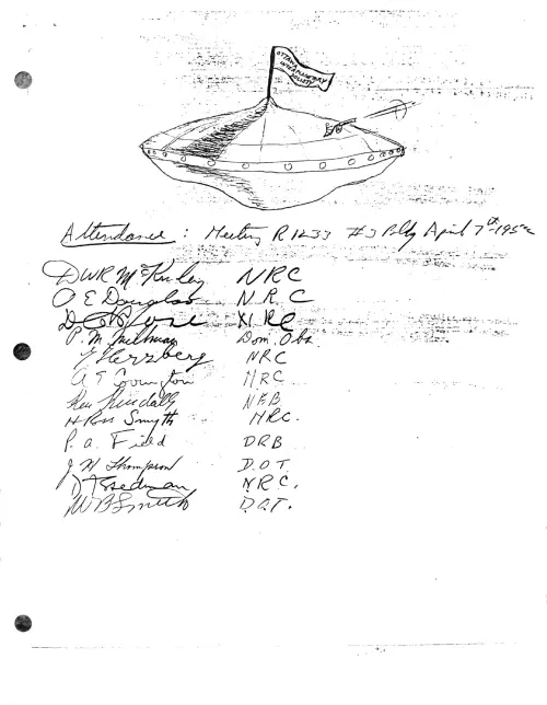 First page of Ottaw Flying Saucer interplanetary society