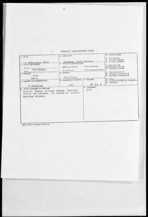 First page of 1955.02 - 6967571 - Pomona, California