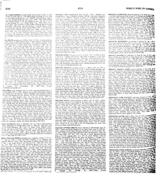 First page of Presidents Presidential Advusors