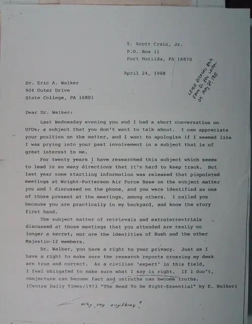 First page of Wilbert Smith Archives Files Box 1131 02 1131-02-p050
