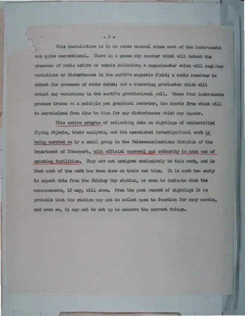 First page of Wilbert Smith Archives Files Box 1131 10 1131-10-p058