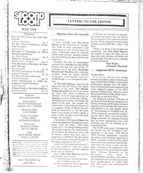 First page of Swan Second Look CIA