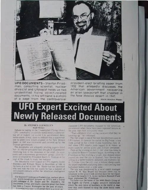 First page of Wilbert Smith Archives Files Box 1131 02 1131-02-p129