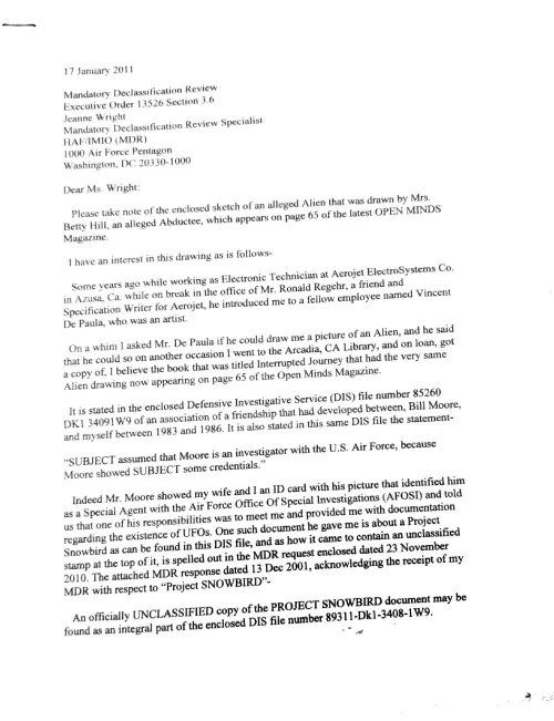 First page of Bill Moore Lee Graham LeeGraham FBI file