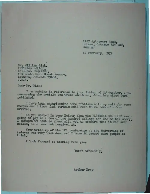 First page of Wilbert Smith Archives Files Box 1131 07 1131-07-p024