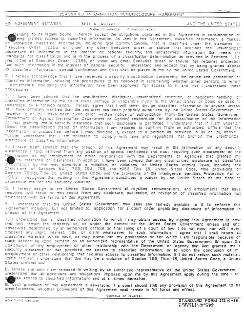 First page of Dr. Eric Walker Eric Walker FBI