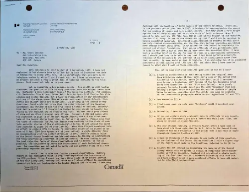 First page of Canada Cameron Inquiries