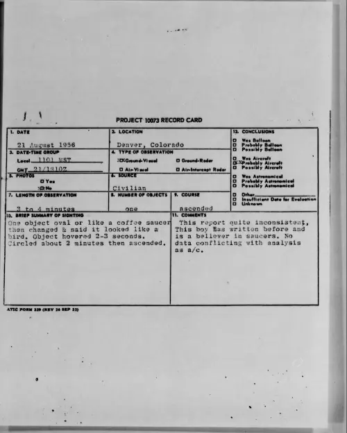 First page of 1956.08 - 7069725 - Denver, Colorado
