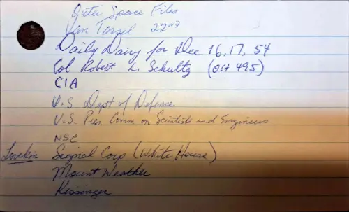 First page of Eisenhower Cold War Space 2