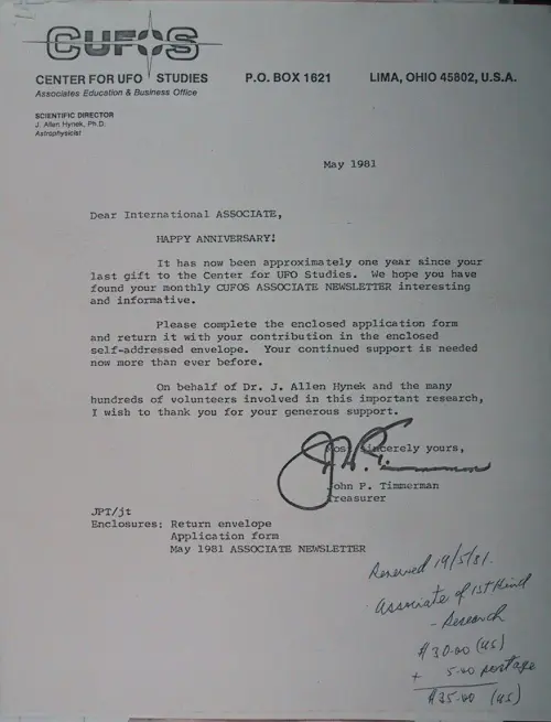 First page of Wilbert Smith Archives Files Box 1130 10 1130-10-p067