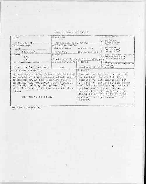 First page of 1955.03 - 6970840 - Mattawamkeag, Maine