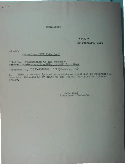 First page of Wilbert Smith Archives Files Box 1130 11 1130-11-p072