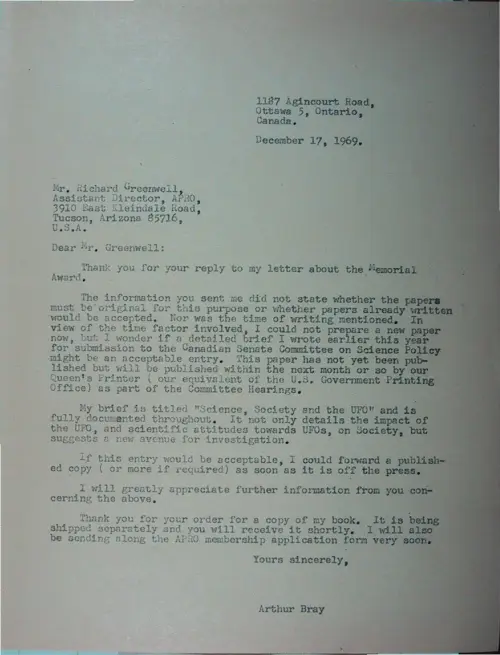 First page of Wilbert Smith Archives Files Box 1130 05 1130-05-p050