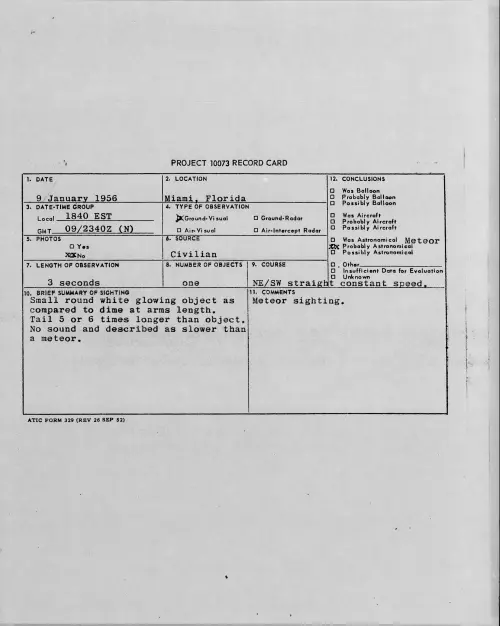 First page of 1956.01 - 7340256 - Miami, Florida