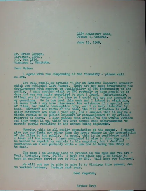 First page of Wilbert Smith Archives Files Box 1130 09 1130-09-p017