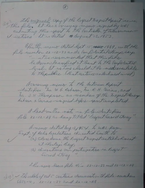 First page of Wilbert Smith Archives Files Box 1130 18 1130-18-p027