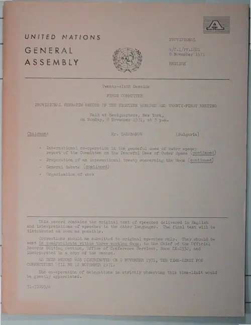 First page of Wilbert Smith Archives Files Box 1136 18 1136-18-p001