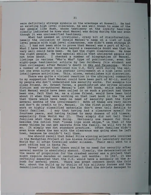 First page of Wilbert Smith Archives Files Box 1131 03 1131-03-p066