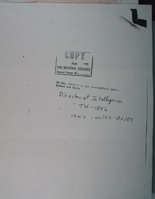 First page of Wilbert Smith Archives Files Box 1131 02 1131-02-p146