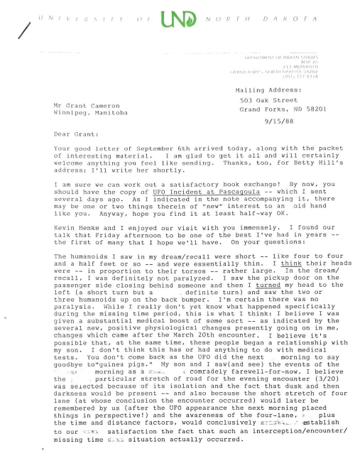 First page of Professor John Salter John Salter 1