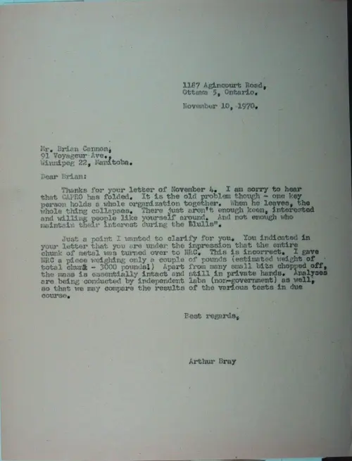 First page of Wilbert Smith Archives Files Box 1130 09 1130-09-p002