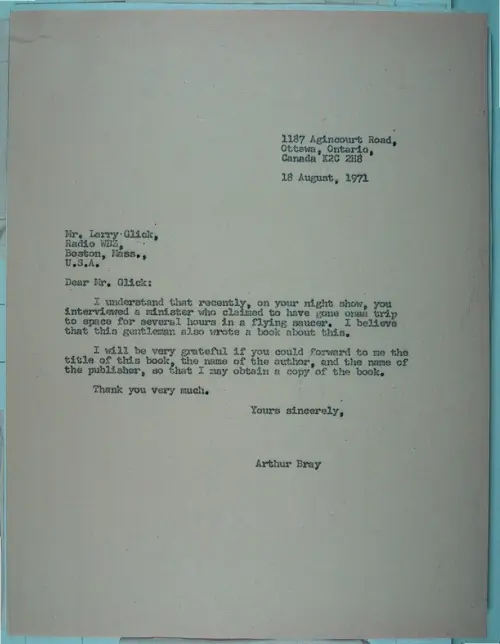 First page of Wilbert Smith Archives Files Box 1131 07 1131-07-p031