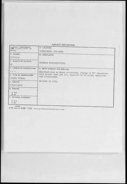 First page of 1954.10 - 8727638 - KINGFISHER, OKLAHOMA