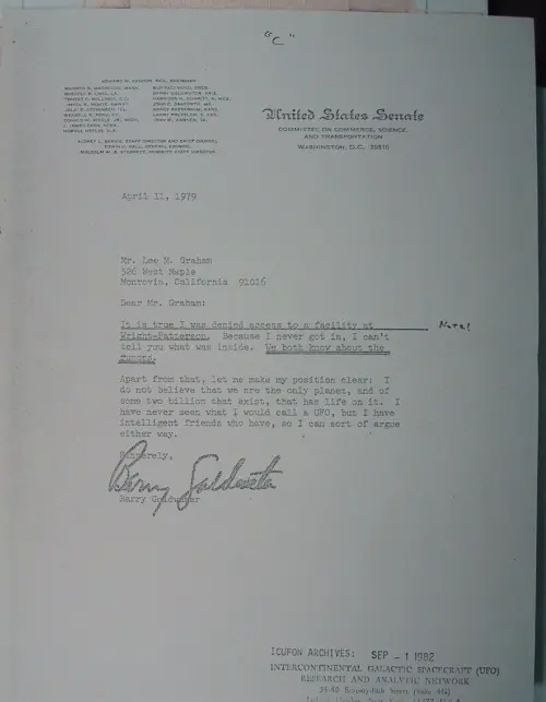 First page of Wilbert Smith Archives Files Box 1131 02 1131-02-p199