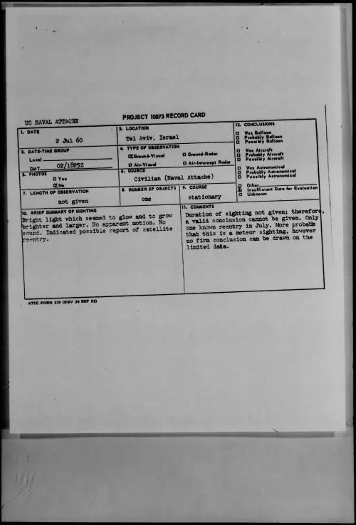 First page of 1960.07 - 7814601 - Tel Aviv, Israel