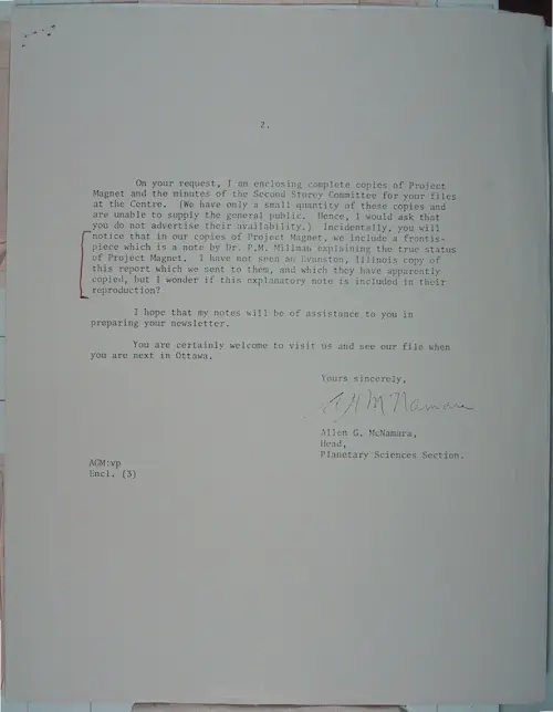 First page of Wilbert Smith Archives Files Box 1131 10 1131-10-p036