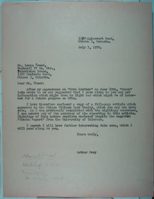 First page of Wilbert Smith Archives Files Box 1131 07 1131-07-p034