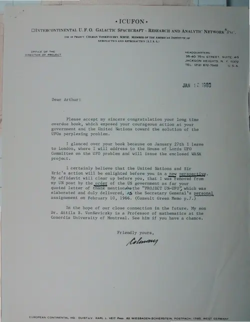 First page of Wilbert Smith Archives Files Box 1130 21 1130-21-p136